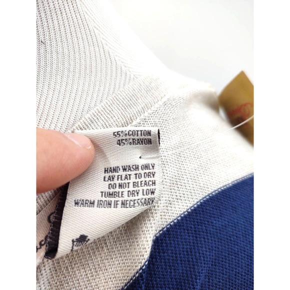 NWT American rag Blue And White Striped Scoopneck sweater in size Medium - Picture 4 of 4